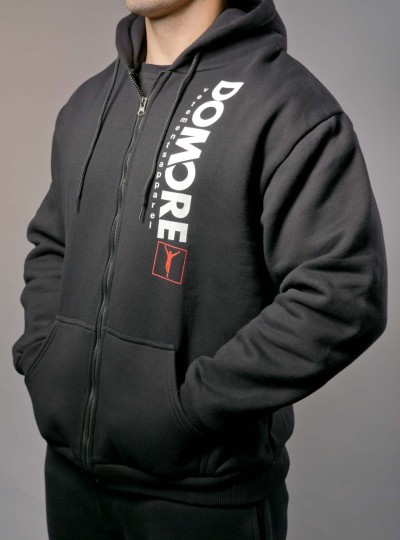 Black hoodie with zipper